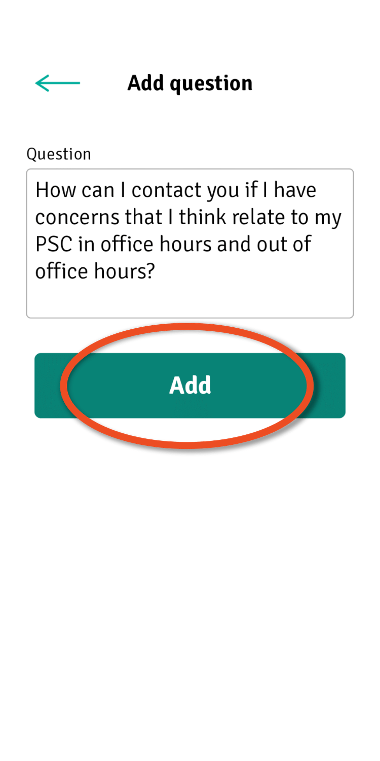 Adnroid add a question