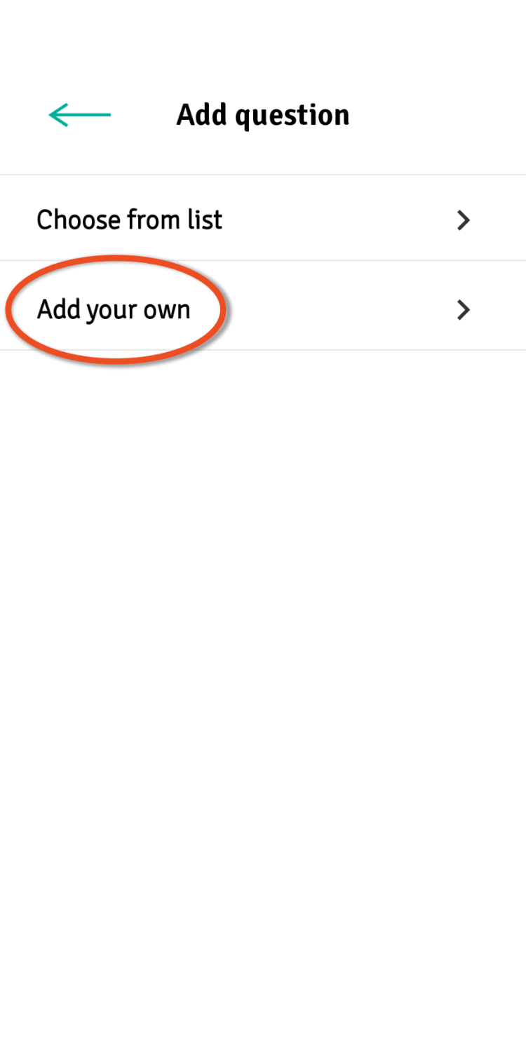 Adnroid add question own