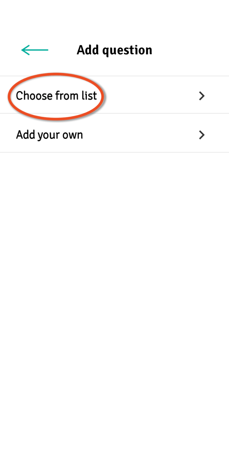 4 Android Add a question b