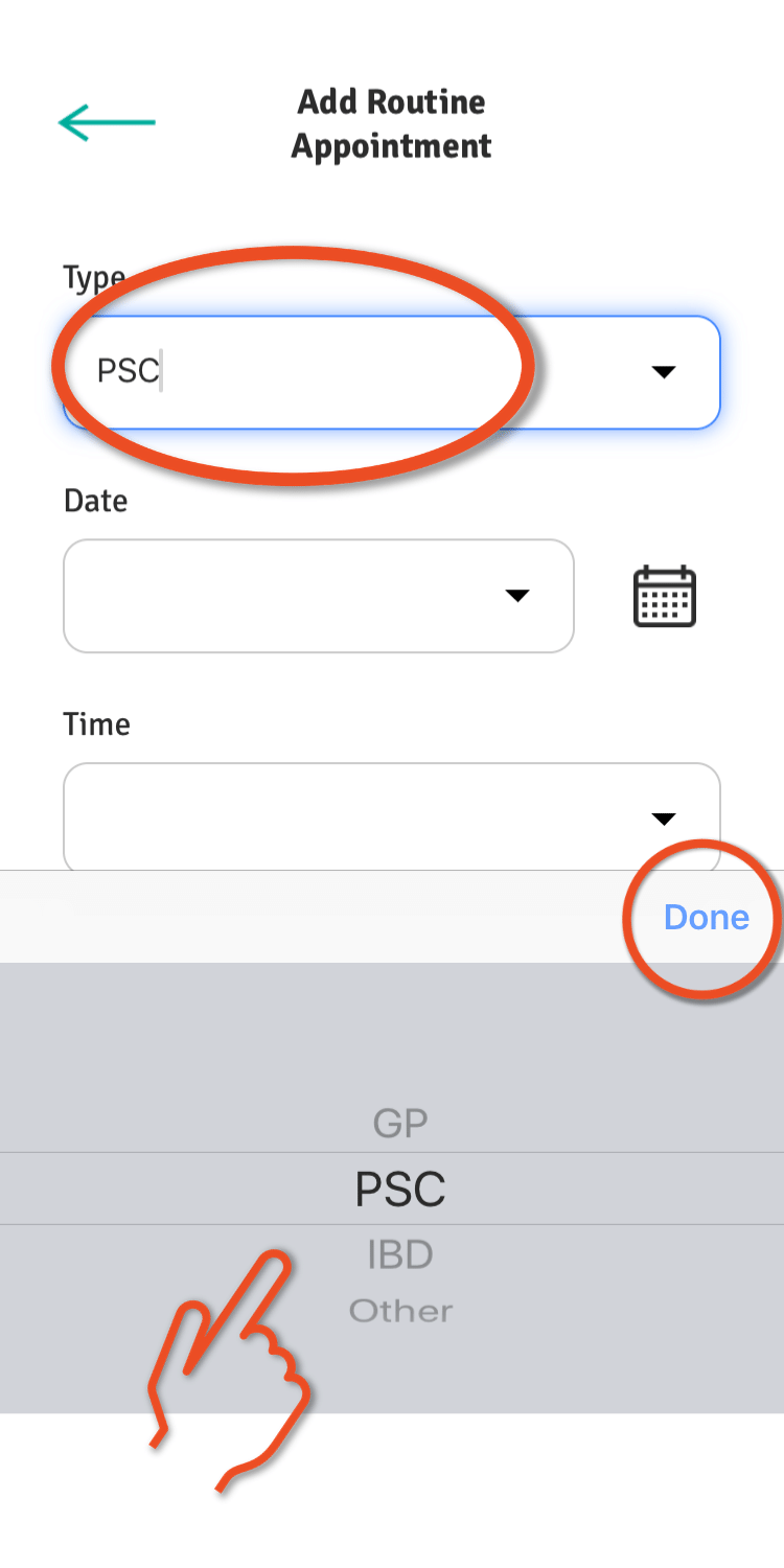 iOS add an appointment 5