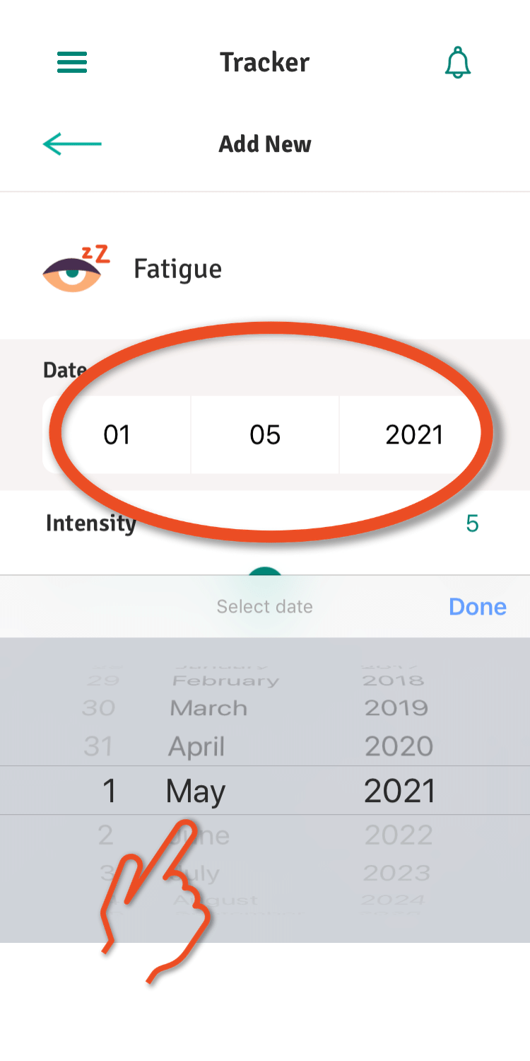 IOS App screenshot add date